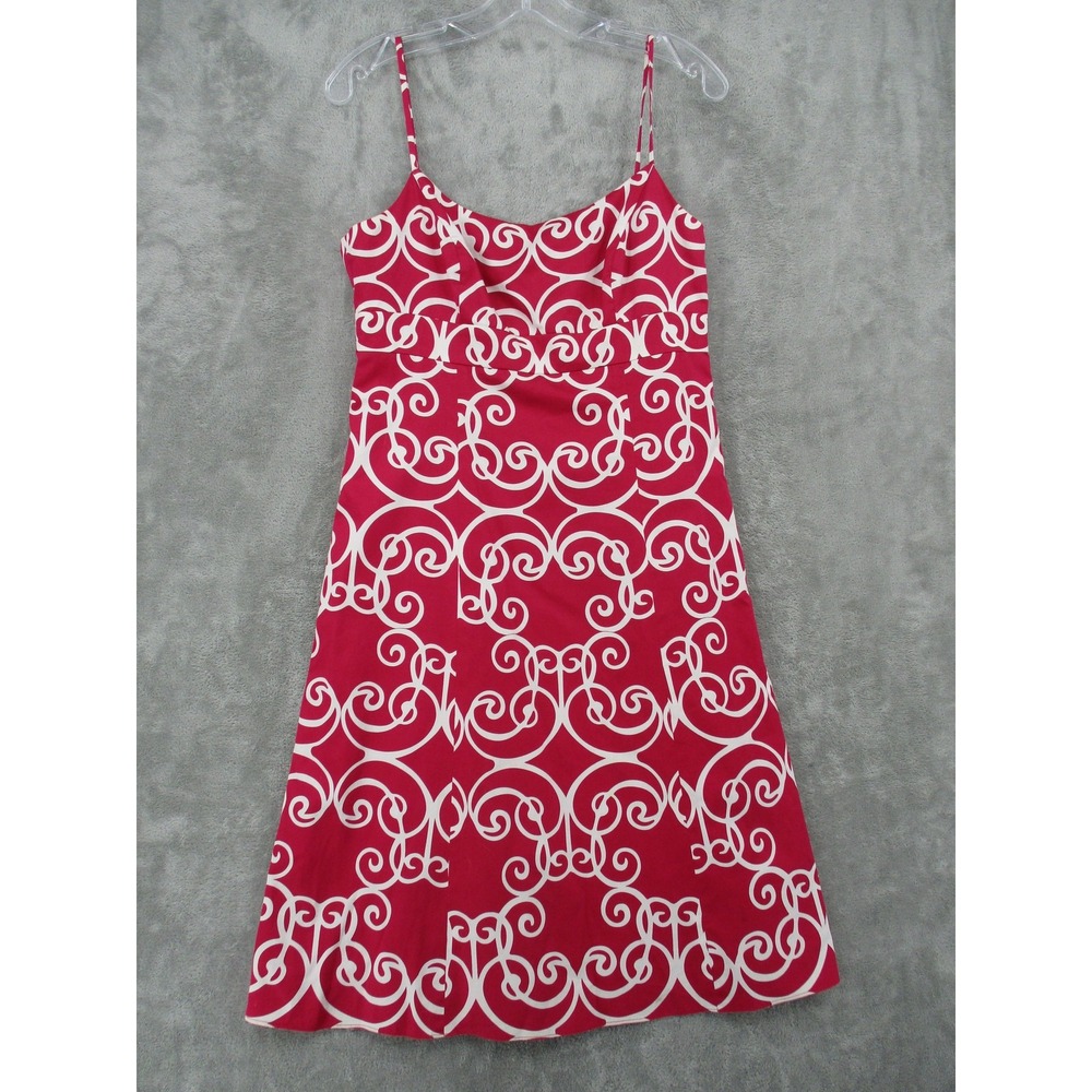 Vintage Ann Taylor‎ Dress 6 Babydoll Bohemian Empire Waist A Line Lined Zip Pink